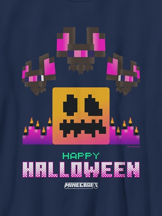 Image number 2 showing, Minecraft Halloween Bats Graphic T-Shirt for Kids
