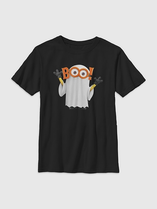 Image number 1 showing, Minions Halloween Ghost Graphic T-Shirt for Kids