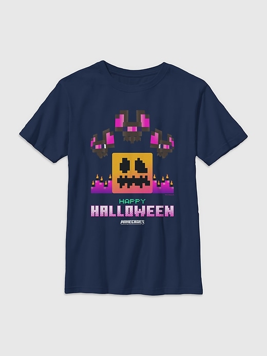 Image number 1 showing, Minecraft Halloween Bats Graphic T-Shirt for Kids