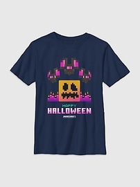 Image number 1 showing, Minecraft Halloween Bats Graphic T-Shirt for Kids
