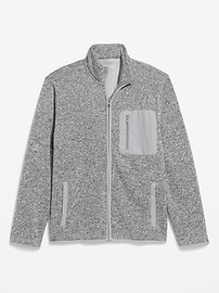 Image number 2 showing, Sherpa-Lined Fleece-Knit Jacket