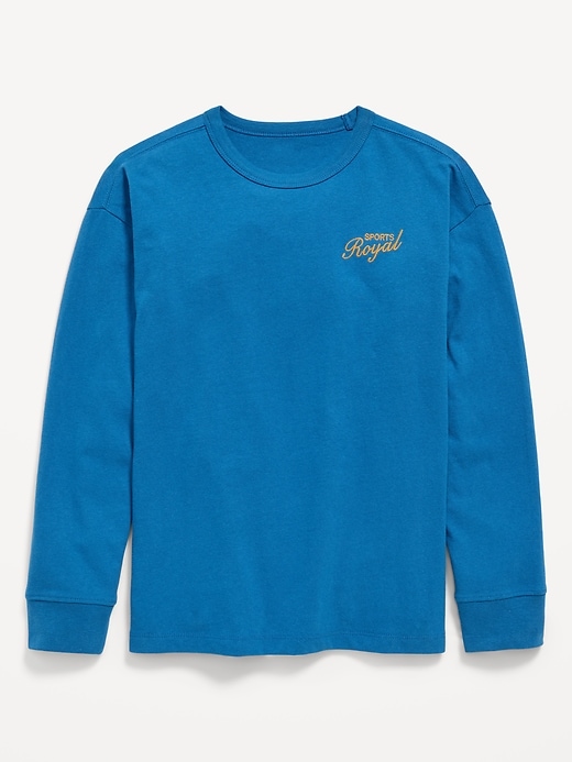 Image number 1 showing, Oversized Long-Sleeve Graphic T-Shirt for Boys