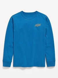 Image number 1 showing, Oversized Long-Sleeve Graphic T-Shirt for Boys