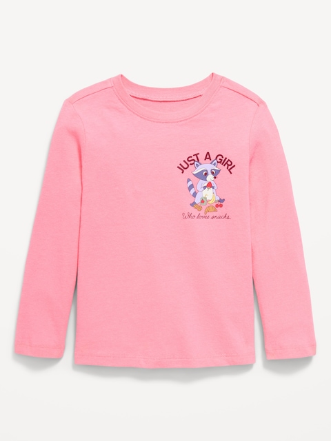 Long-Sleeve Graphic T-Shirt for Toddler Girls