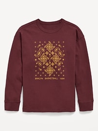 Image number 2 showing, Oversized Long-Sleeve Graphic T-Shirt for Boys