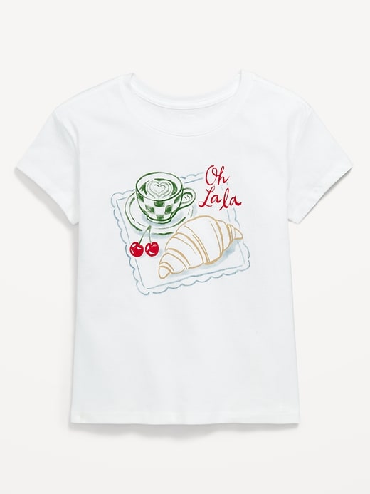 Image number 1 showing, Short-Sleeve Graphic T-Shirt for Girls