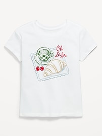 Image number 1 showing, Short-Sleeve Graphic T-Shirt for Girls