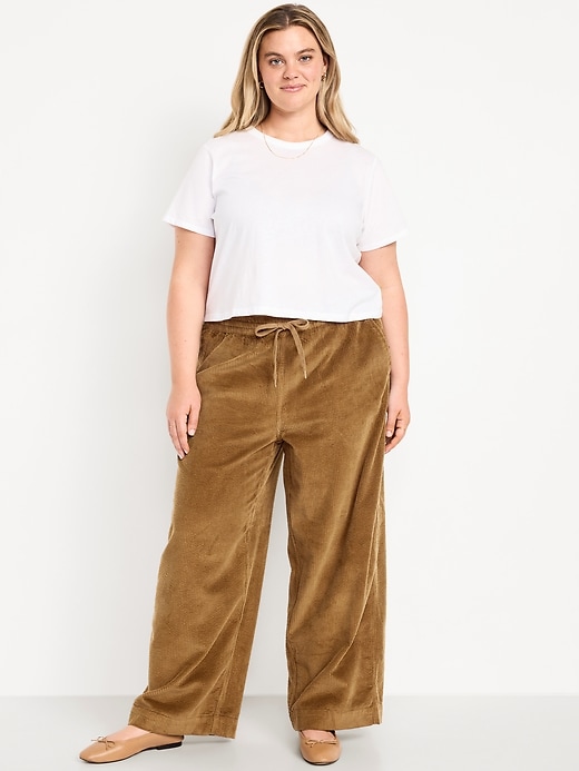 Image number 5 showing, High-Waisted Pull-On Corduroy Pants