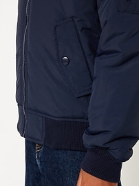 Image number 3 showing, Water-Resistant Hooded Bomber Jacket for Boys