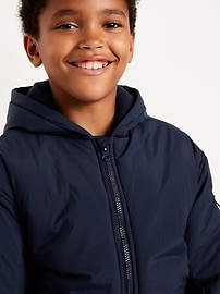 Image number 2 showing, Water-Resistant Hooded Bomber Jacket for Boys