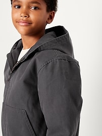 Image number 2 showing, Hooded Canvas Jacket for Boys