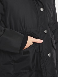 Image number 3 showing, Water-Resistant Parka Jacket for Girls