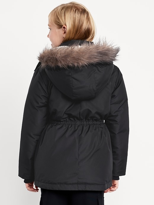 Water-Resistant Parka Jacket for Girls