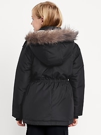 Image number 2 showing, Water-Resistant Parka Jacket for Girls