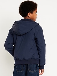 Image number 5 showing, Water-Resistant Hooded Bomber Jacket for Boys