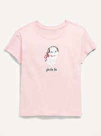 Image number 1 showing, Short-Sleeve Graphic T-Shirt for Girls