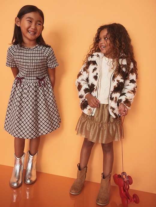 Image number 3 showing, Faux-Fur Zip Jacket for Toddler Girls