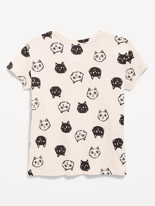 Image number 2 showing, Softest Printed Short-Sleeve T-Shirt for Girls