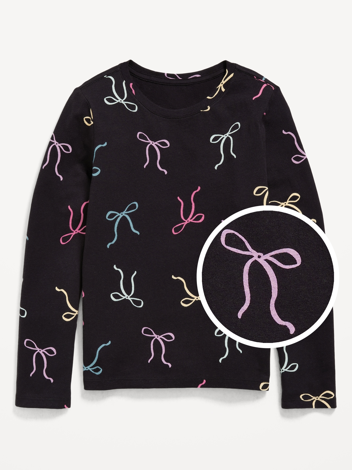 Softest Printed Long-Sleeve T-Shirt for Girls