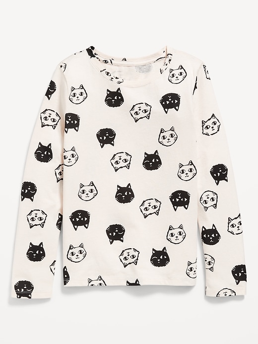 Image number 1 showing, Softest Printed Long-Sleeve T-Shirt for Girls