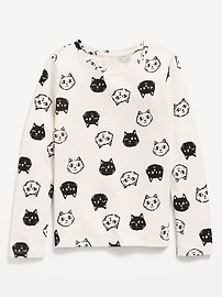 Image number 1 showing, Softest Printed Long-Sleeve T-Shirt for Girls