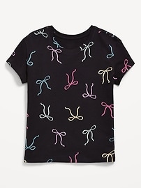 Image number 1 showing, Softest Printed Short-Sleeve T-Shirt for Girls