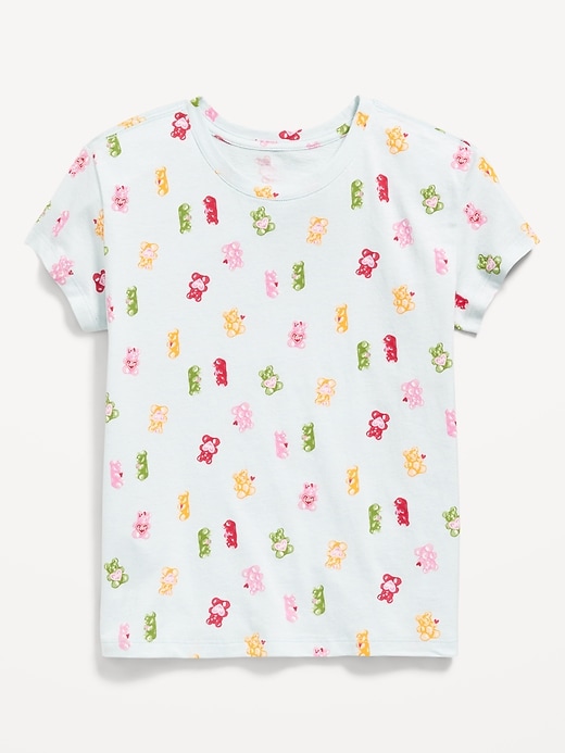 Image number 1 showing, Softest Printed Short-Sleeve T-Shirt for Girls