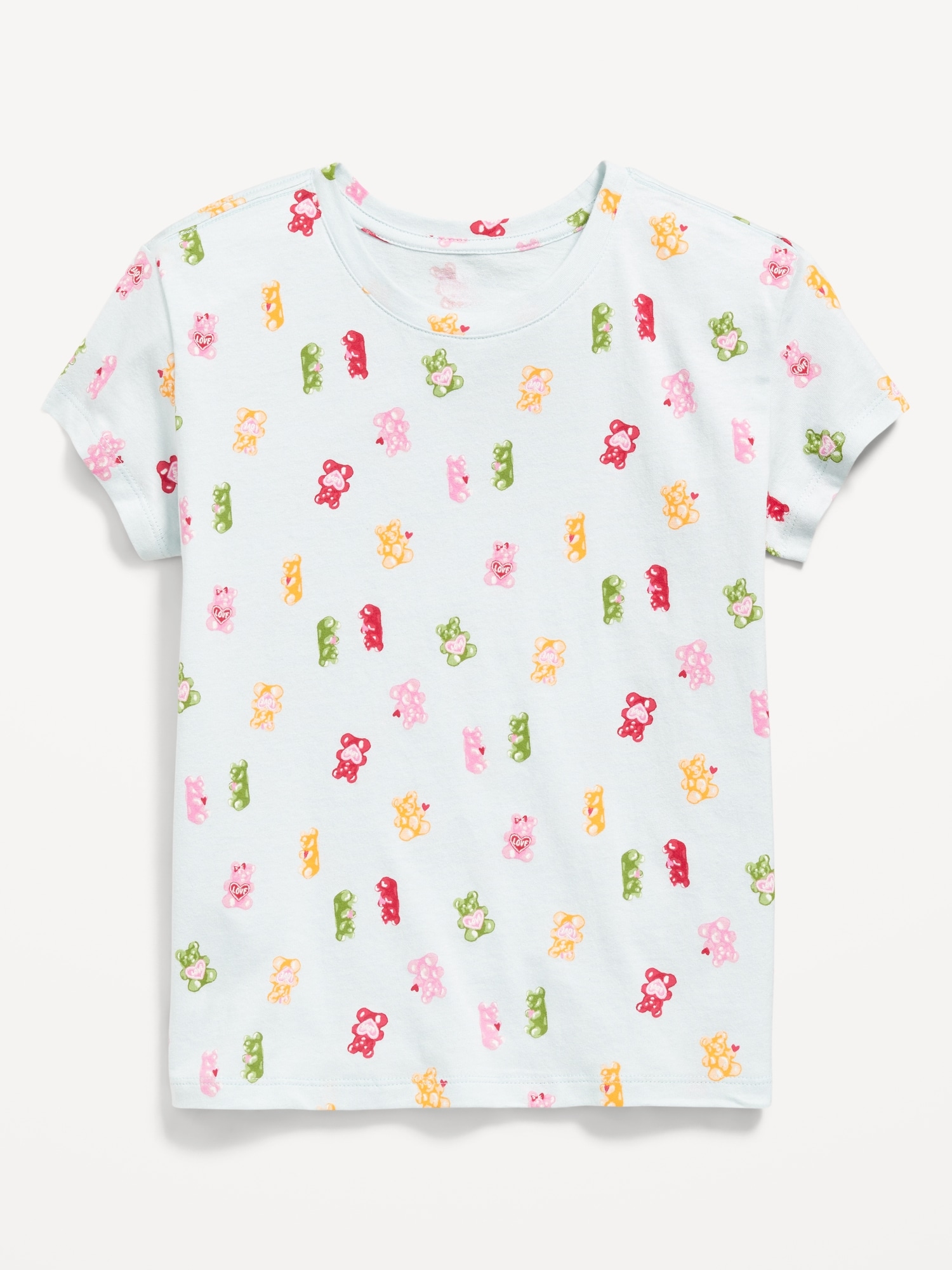 Softest Printed Short-Sleeve T-Shirt for Girls