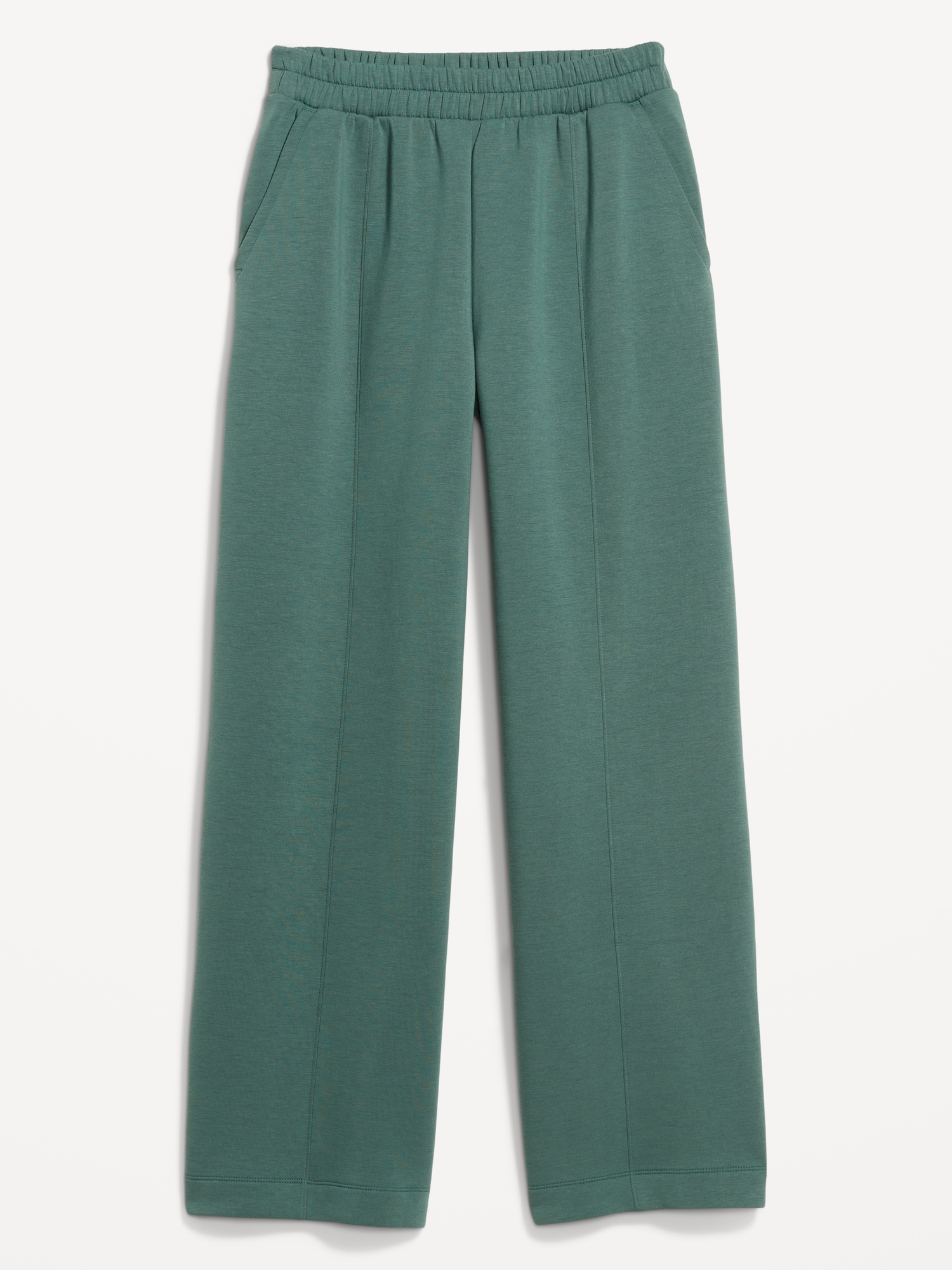 High-Waisted Bounce Fleece Wide-Leg Sweatpants