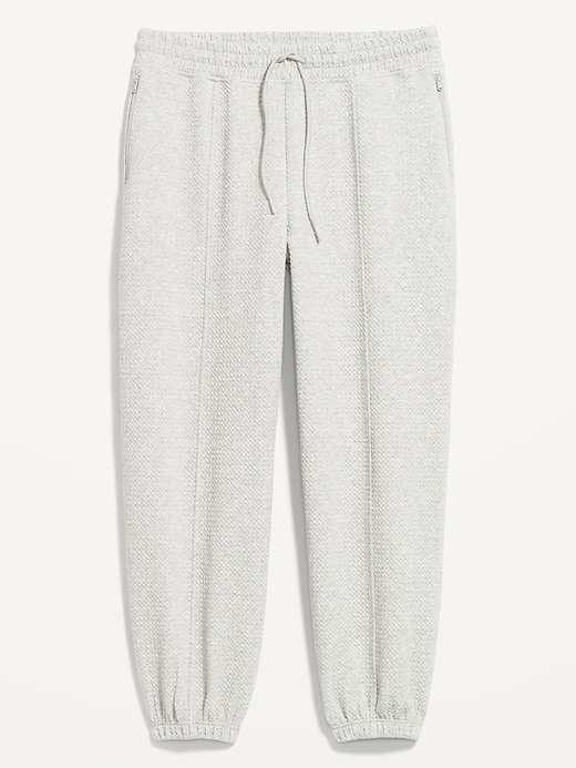 Image number 1 showing, High-Waisted Dynamic Fleece Textured Sweatpants