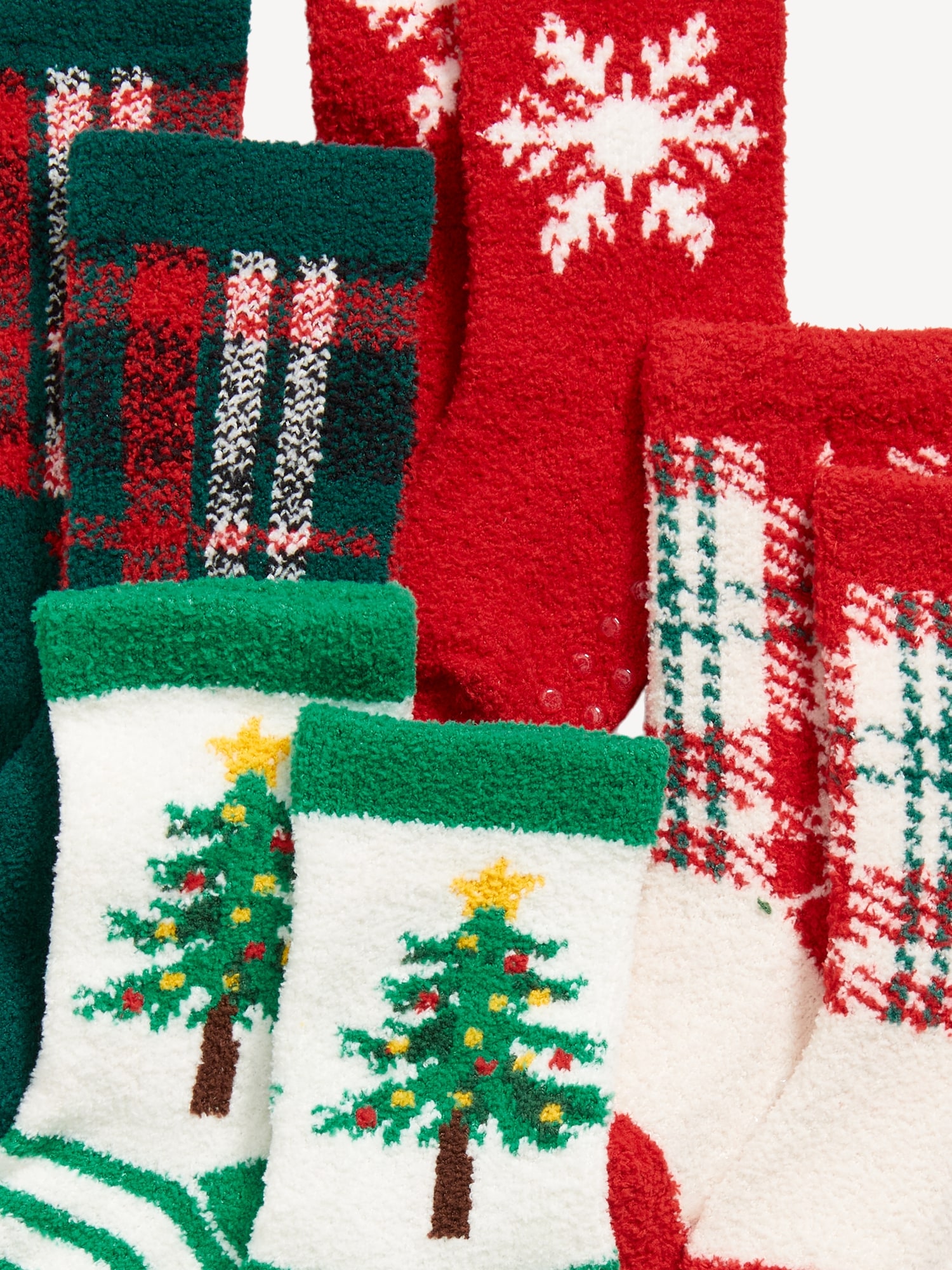 Unisex Holiday Cozy Socks 4-Pack for Toddler & Baby
