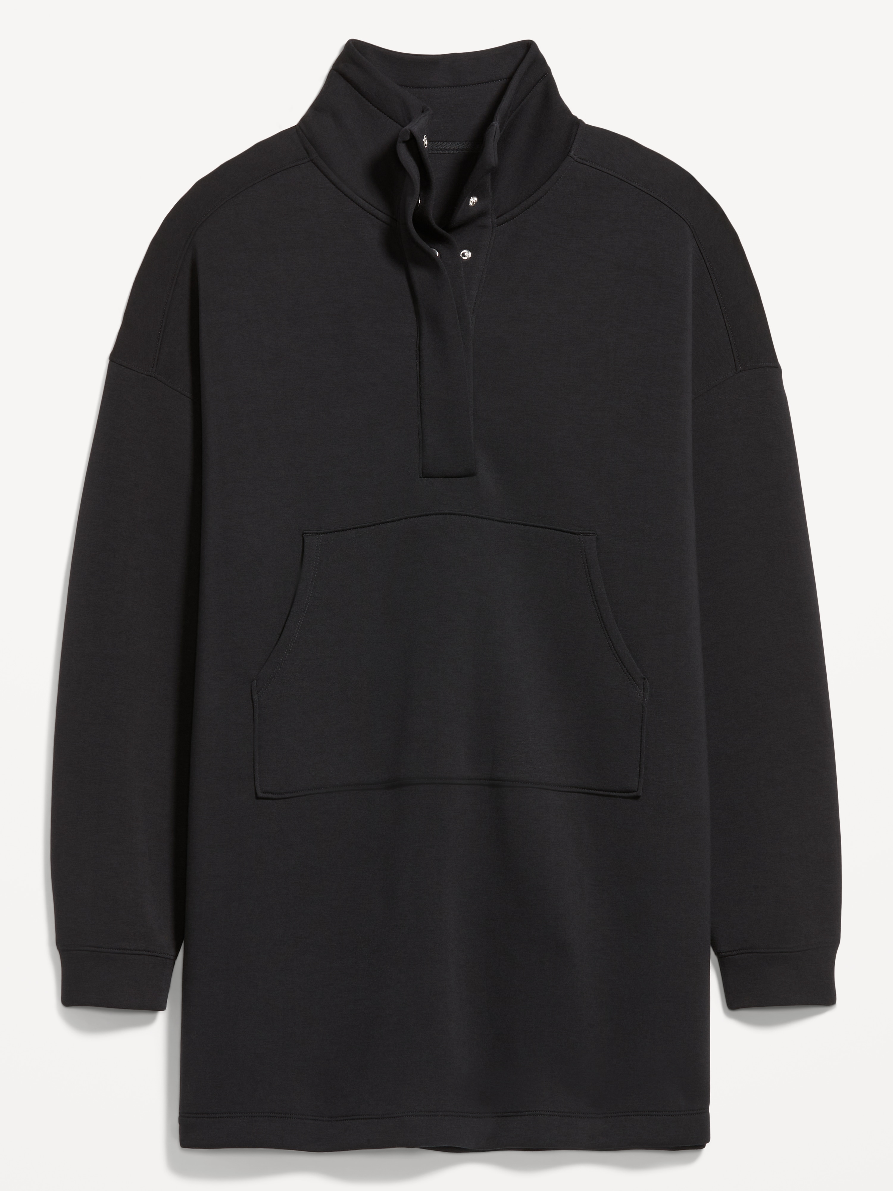 Bounce Fleece Oversized Snap-Front Tunic | Old Navy