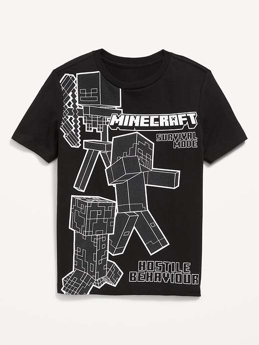 Image number 1 showing, Minecraft™ Gender-Neutral Graphic T-Shirt for Kids