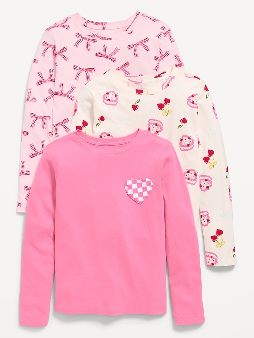Softest Long-Sleeve Ribbed T-Shirt for Girls