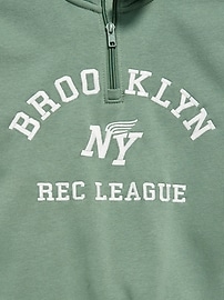 Image number 4 showing, Oversized Graphic Quarter-Zip Sweatshirt for Boys