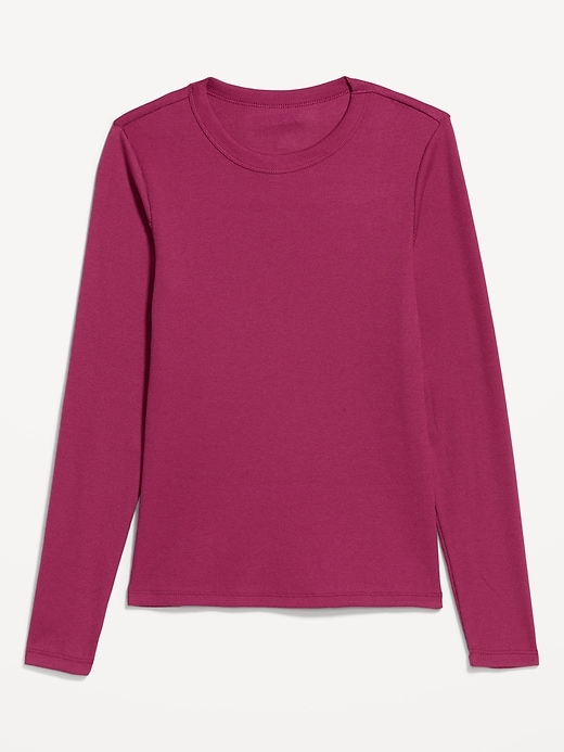 Image number 1 showing, Snug Long-Sleeve Crew-Neck T-Shirt