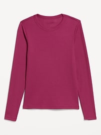 Image number 1 showing, Snug Long-Sleeve Crew-Neck T-Shirt