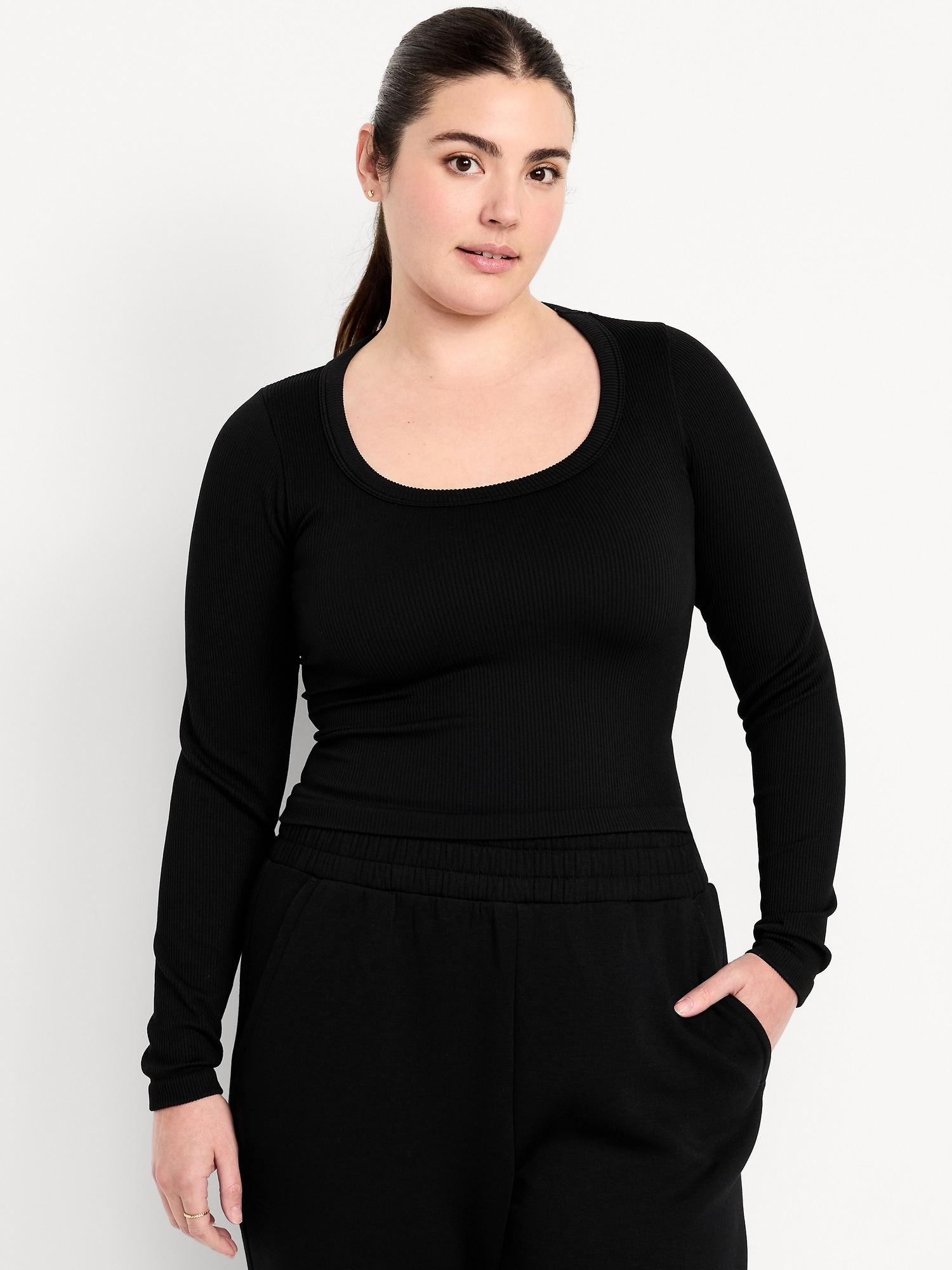 Exhale Seamless Fitted Rib T-Shirt