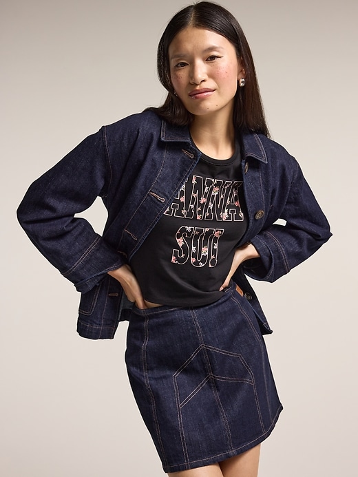 Image number 3 showing, Old Navy x Anna Sui Ringer Tee