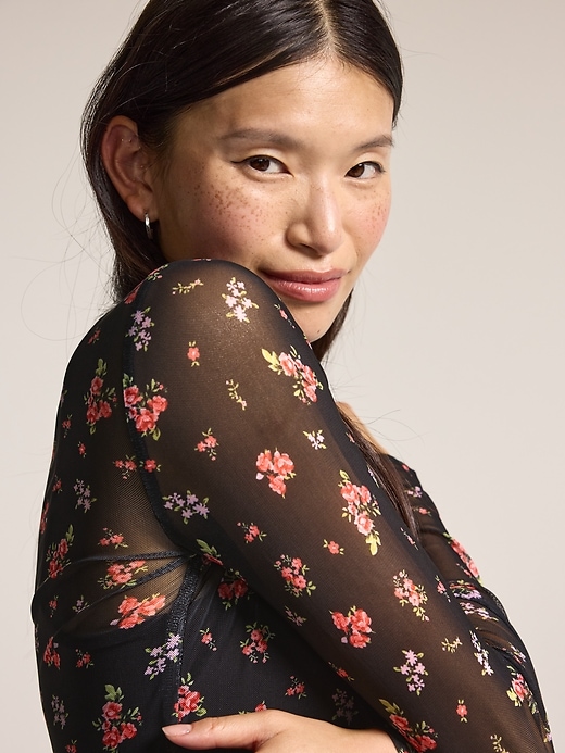 Image number 4 showing, Old Navy x Anna Sui Sheer Long-Sleeve Top