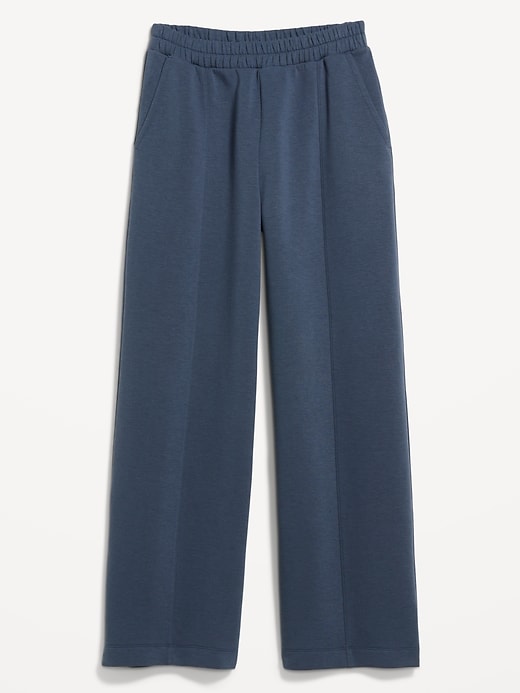 Image number 5 showing, High-Waisted Bounce Fleece Wide-Leg Sweatpants
