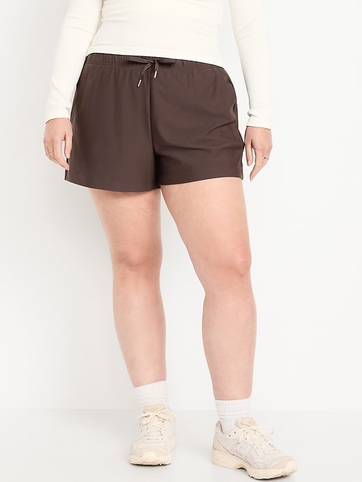 Image number 5 showing, High-Waisted PowerSoft Shorts -- 3.5-inch inseam