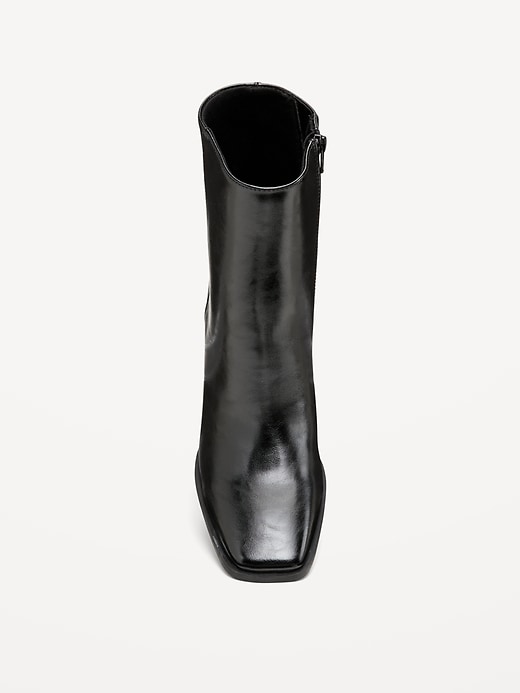 Image number 2 showing, Square-Toe Block Heel Boot for Women