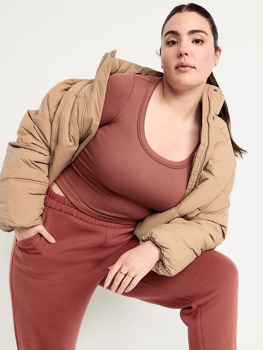 Image number 3 showing, Exhale Seamless Fitted Rib T-Shirt