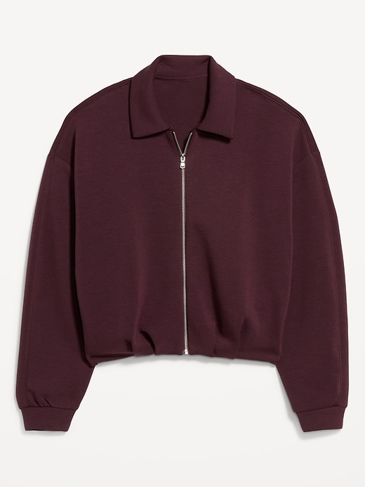 Image number 2 showing, Bounce Fleece Oversized Bomber Jacket