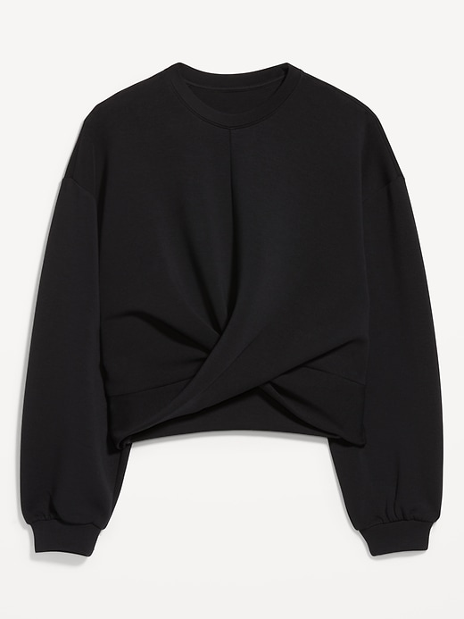 Image number 5 showing, Bounce Fleece Twist-Front Top