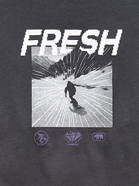 Image number 3 showing, Oversized Long-Sleeve Graphic T-Shirt for Boys