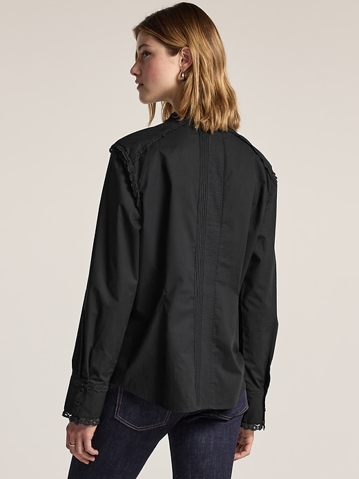 Image number 2 showing, Old Navy x Anna Sui Button-Down Applique Top