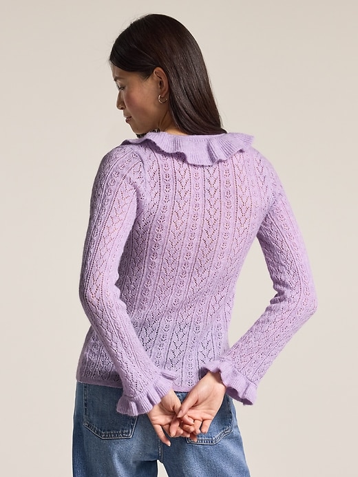 Image number 2 showing, Old Navy x Anna Sui Ruffle Cardigan Sweater