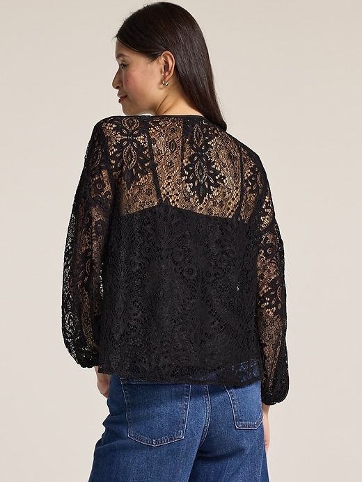 Image number 2 showing, Old Navy x Anna Sui Lace Applique Top